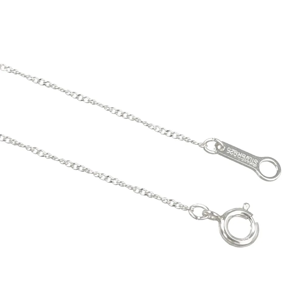 925 Sterling Silver Twist Chain  Necklace