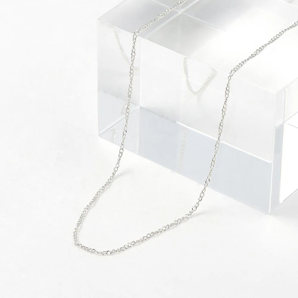 925 Sterling Silver Twist Chain  Necklace