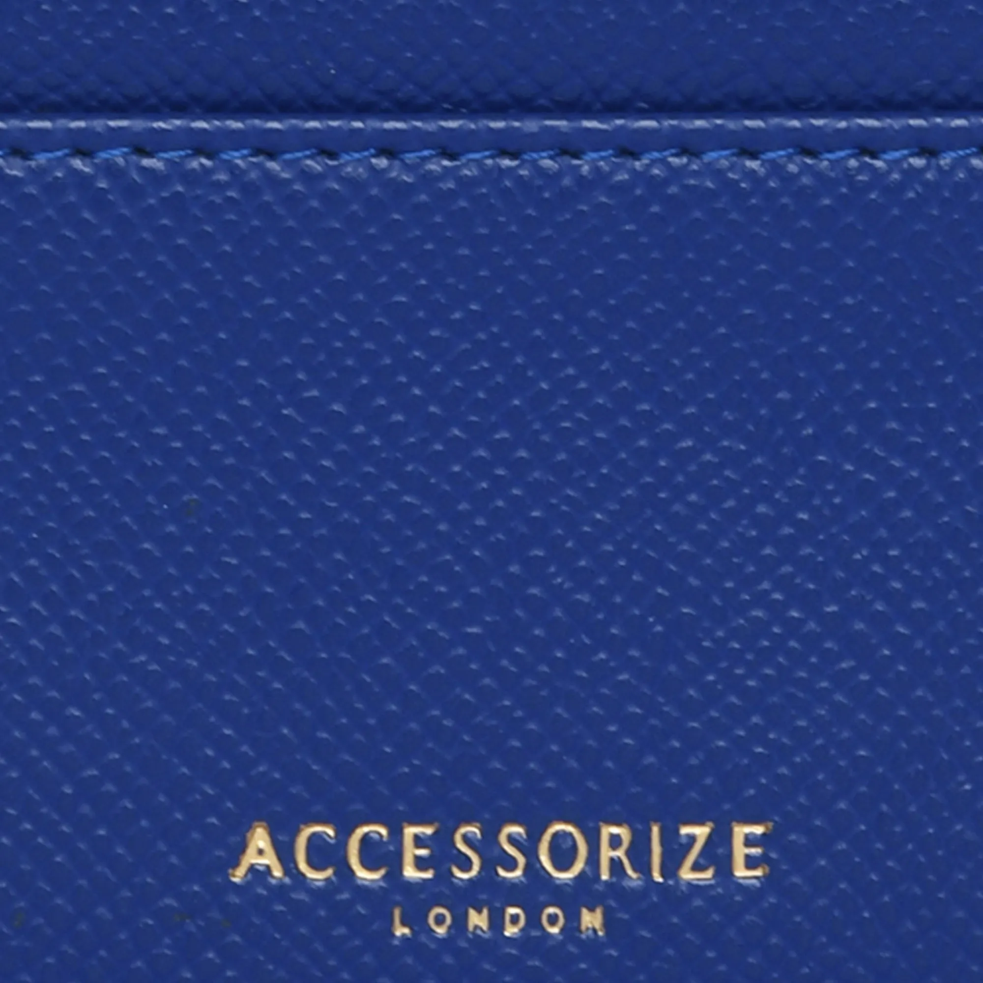 Accessorize London Women's Faux Leather Cobalt 3 Compartment Card Holder