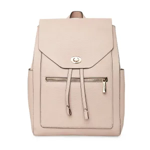 Accessorize London Women'S Faux Leather Pink Nikki Backpack
