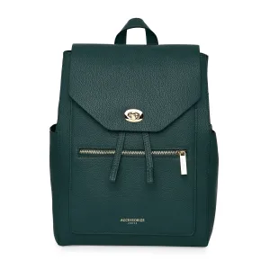 Accessorize London Women's Faux Leather Teal Nikki Backpack