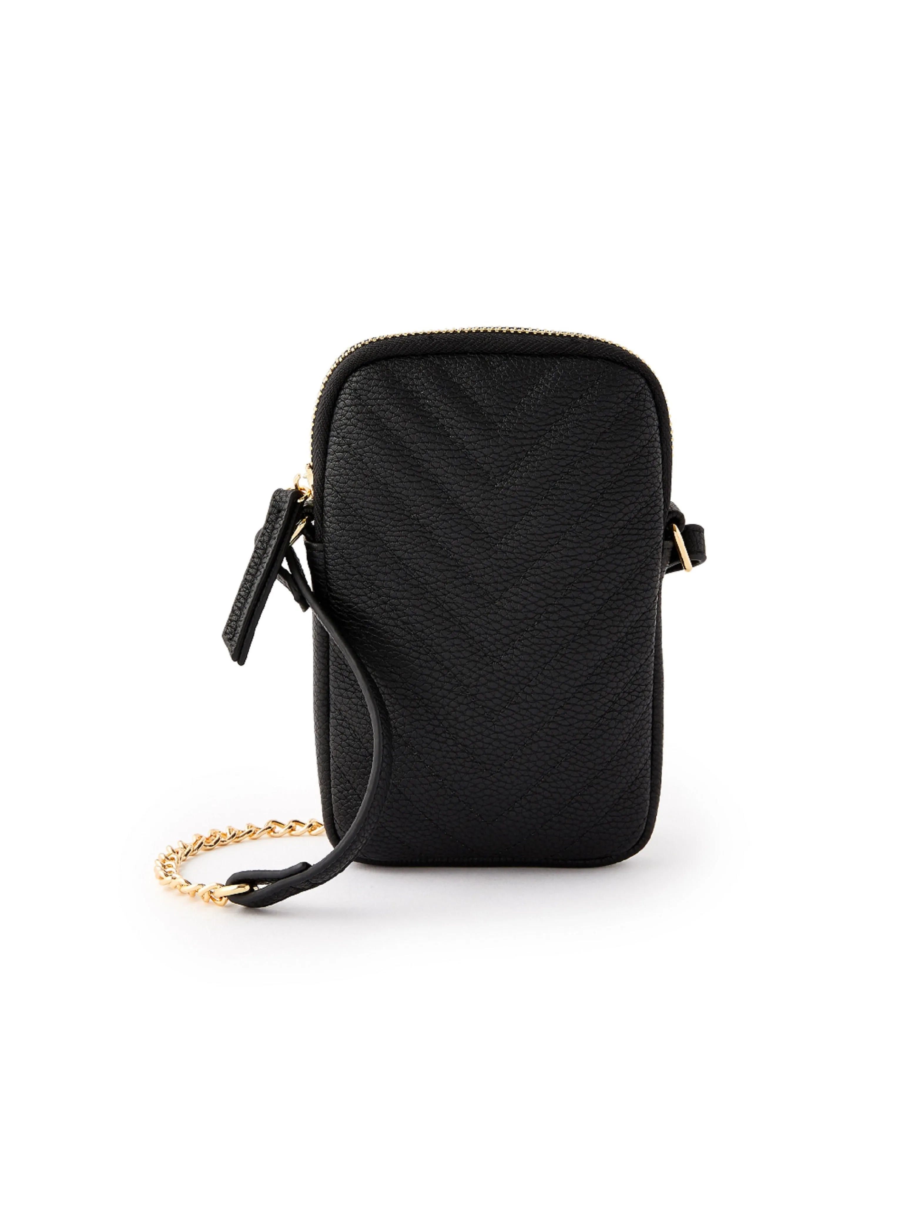 Accessorize London Women's Quilted Phone Purse Zip Around