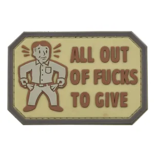 All Out of F*** to Give Patch Tan