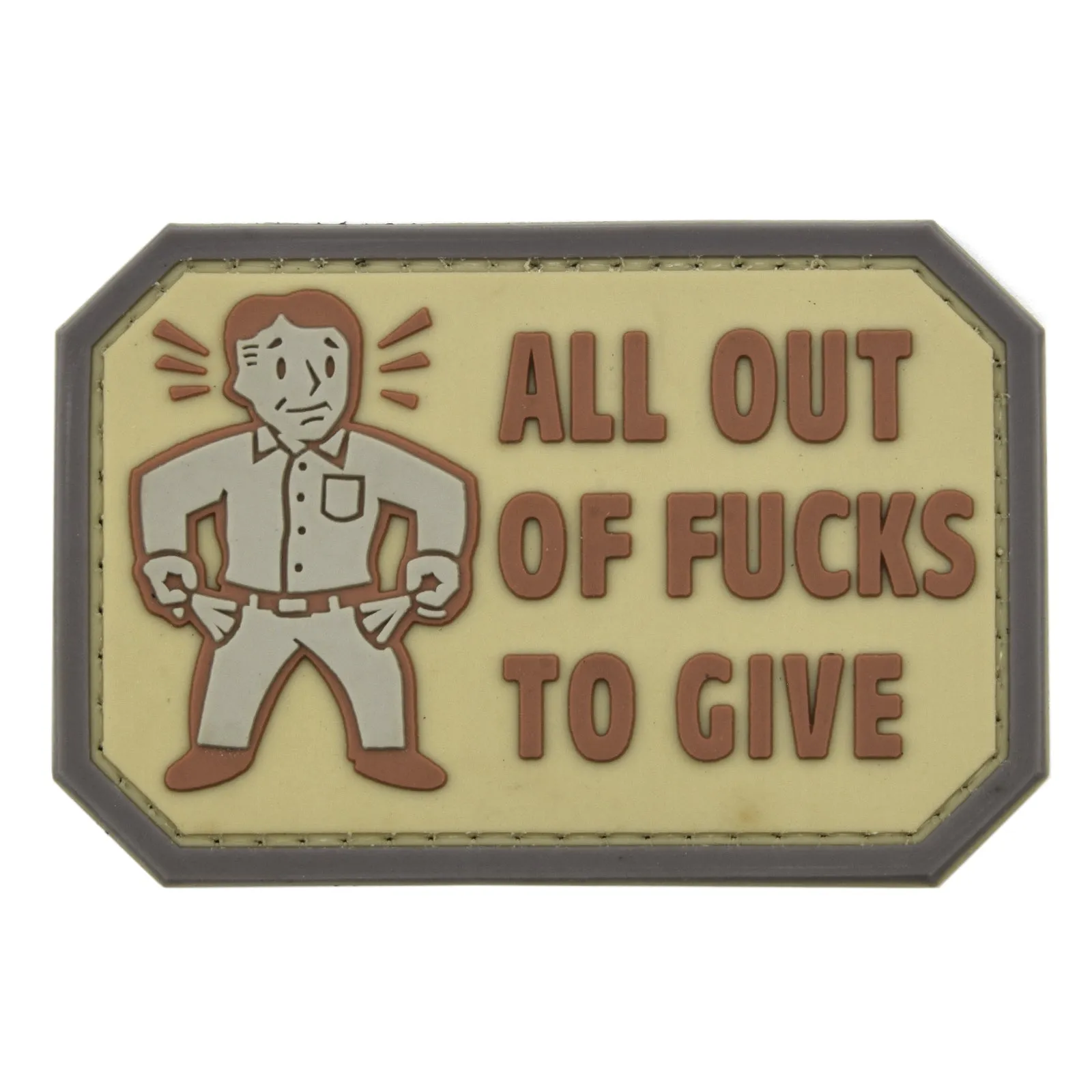 All Out of F*** to Give Patch Tan