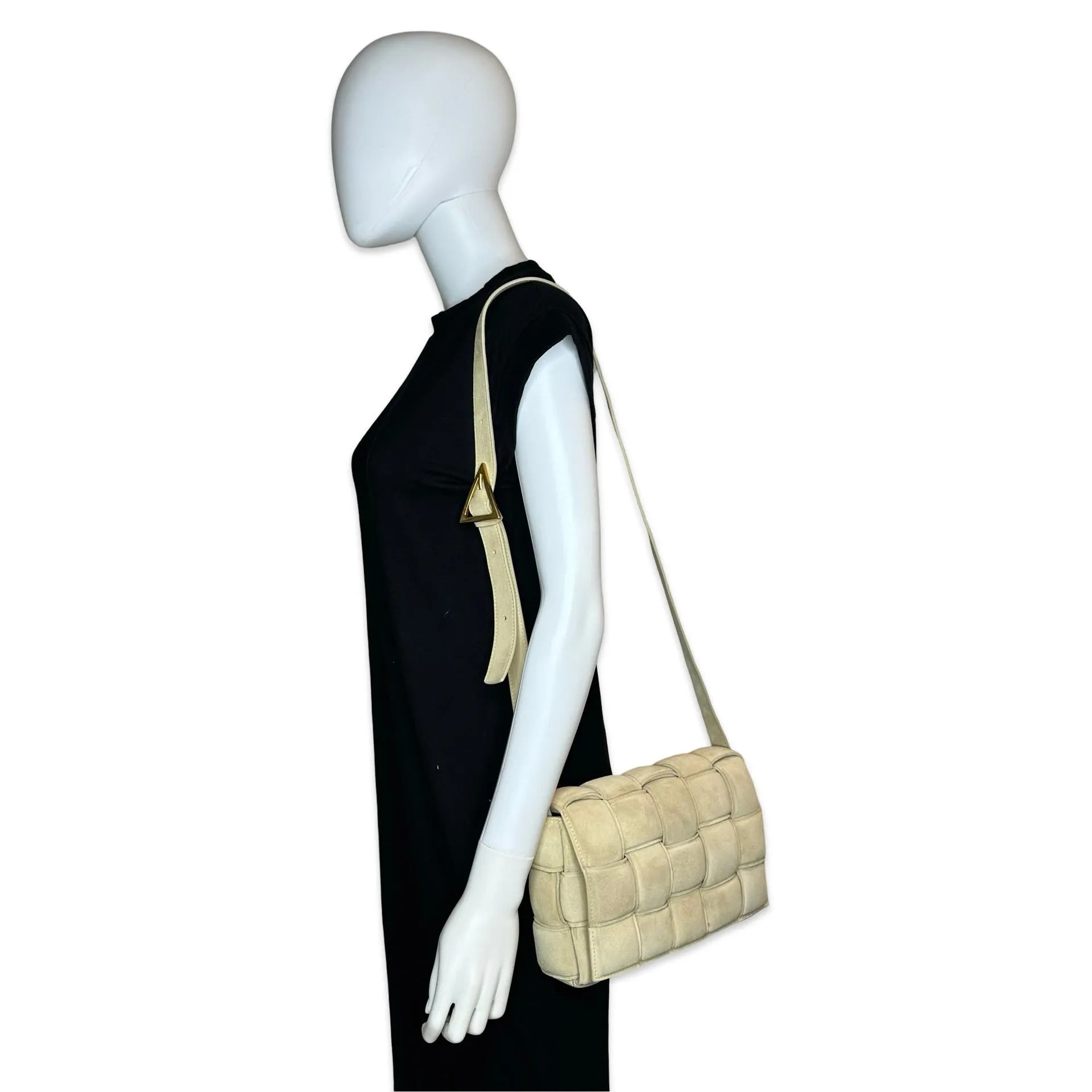 BOTTEGA VENETA: Suede Padded Maxi Cassette