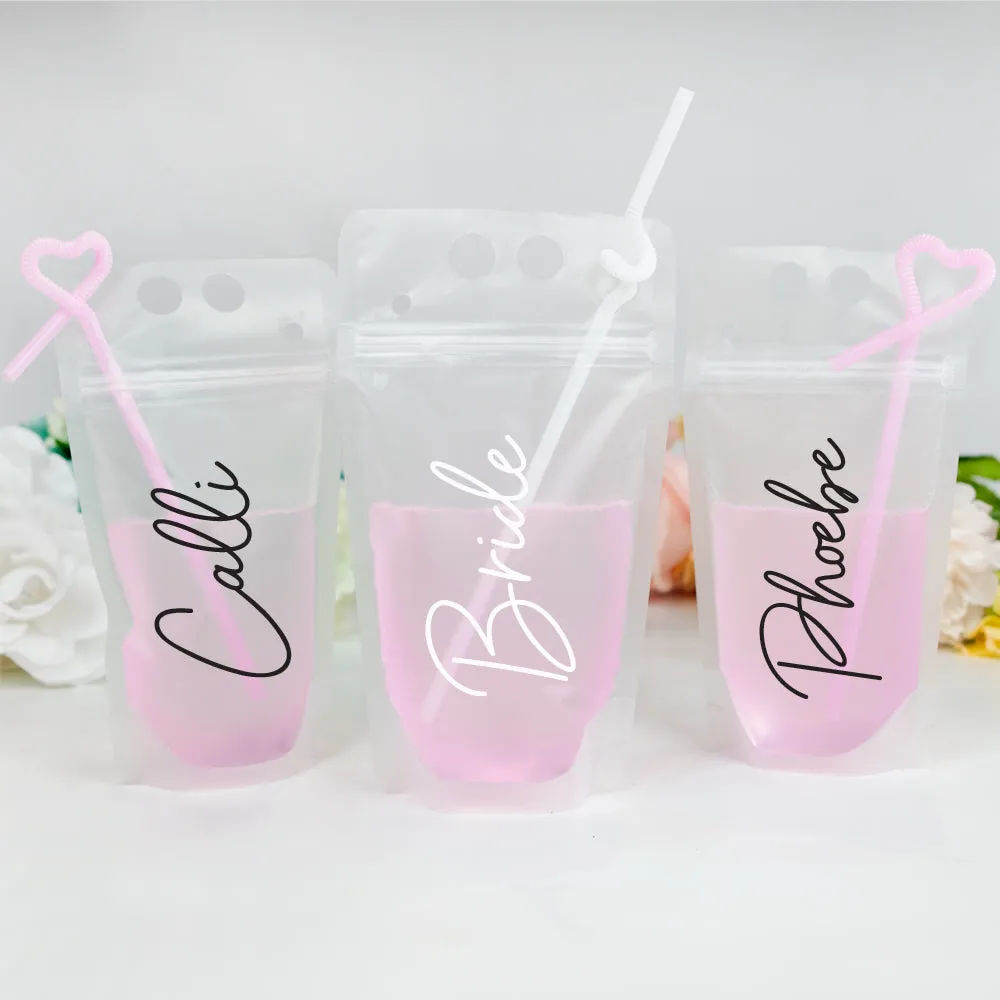Bridesmaid Beverage Pouches