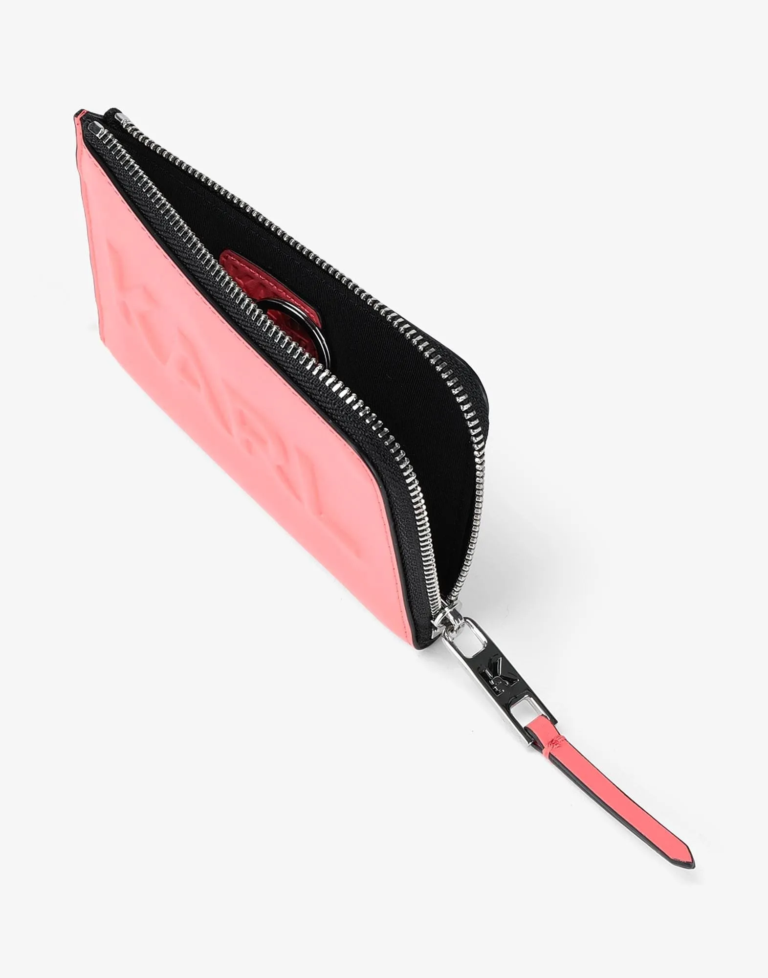 Cardholder Karl Lagerfeld K/karl Seven Emboss Zip, pink