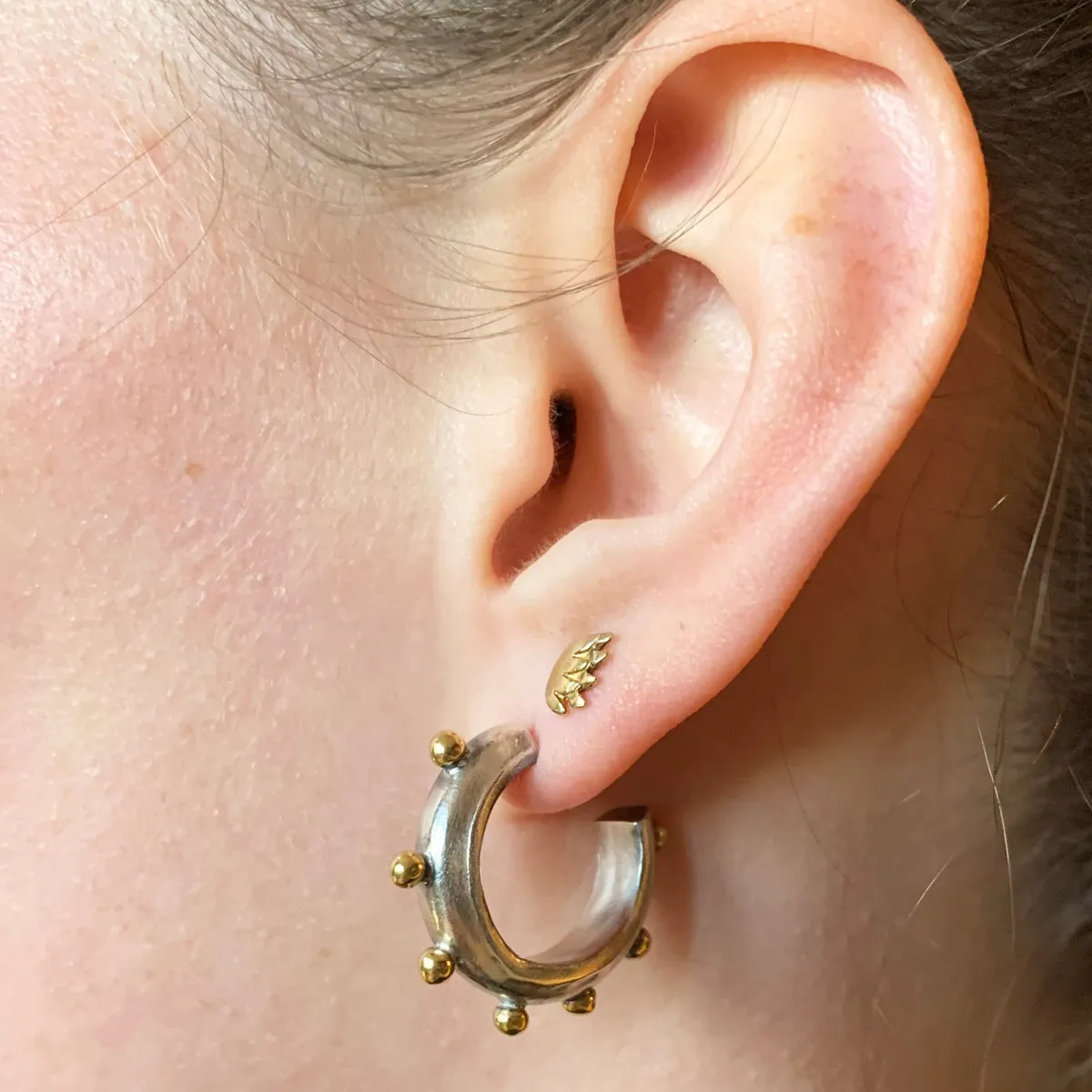 Chunky Bobble Hoop Earrings