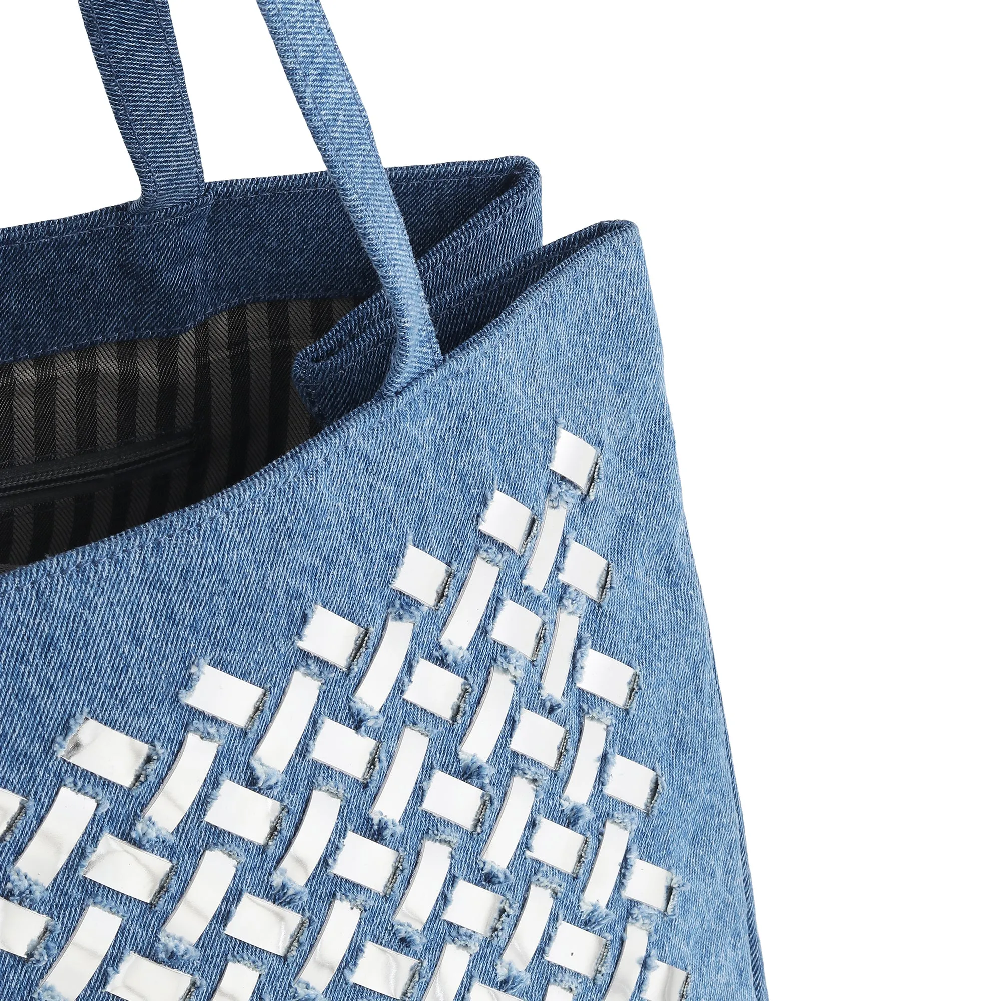 COSMO SILVER- DENIM BAG