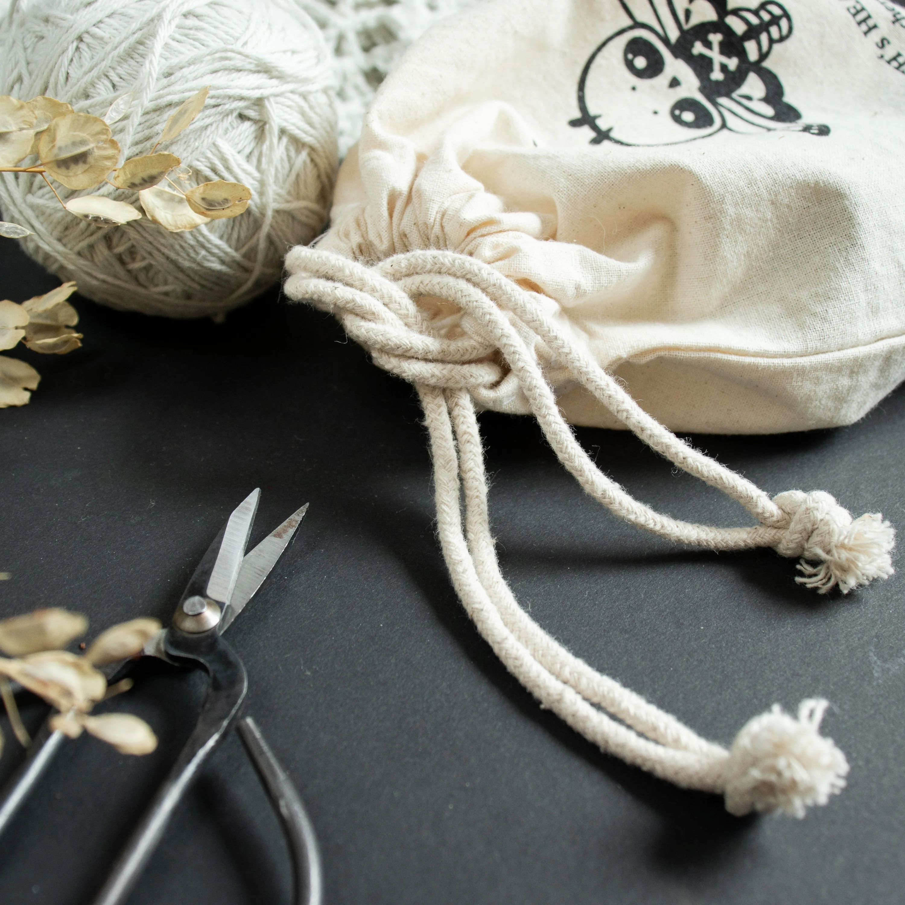Cotton Bag . Death's Head Moth
