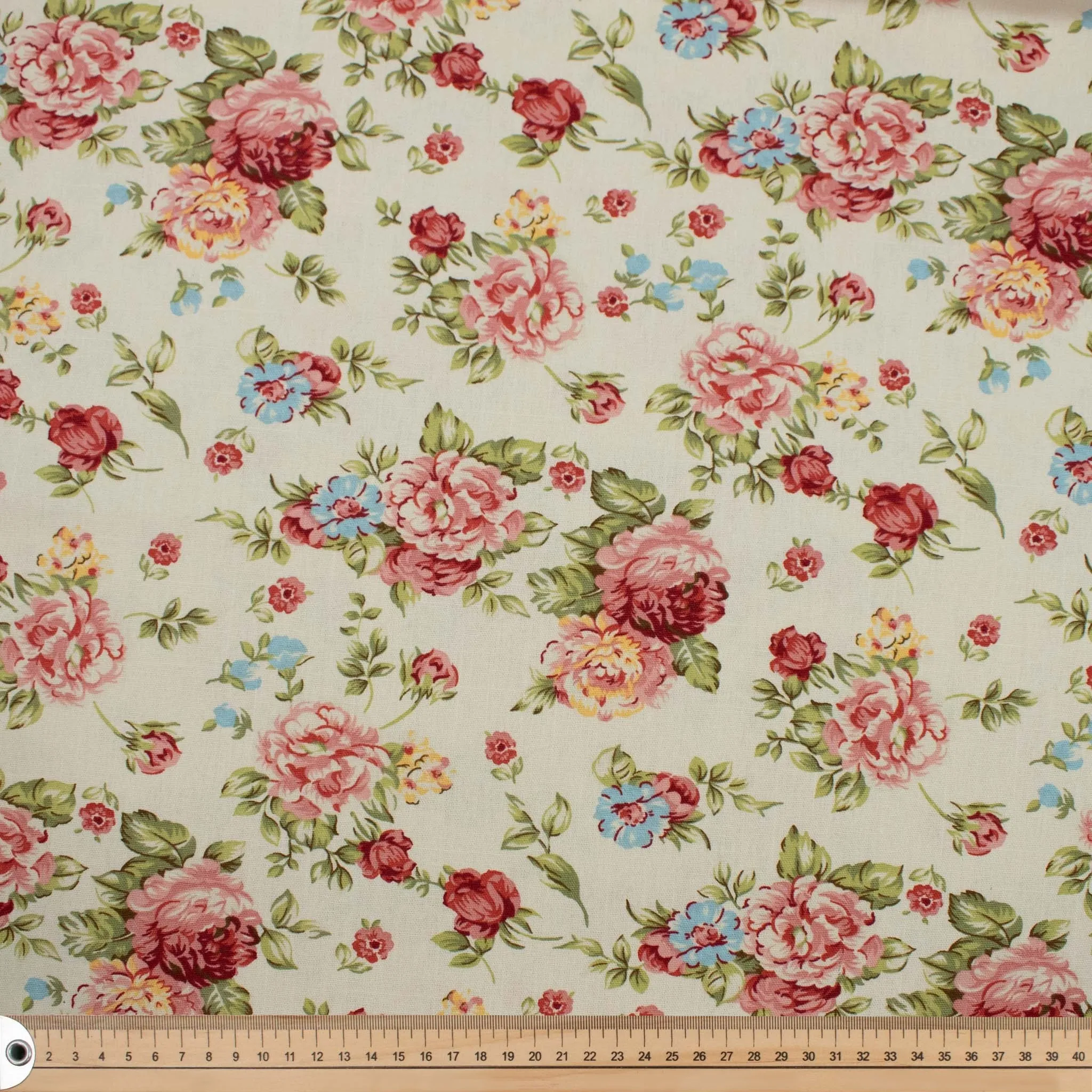 Cream Carnation Cotton Canvas Print