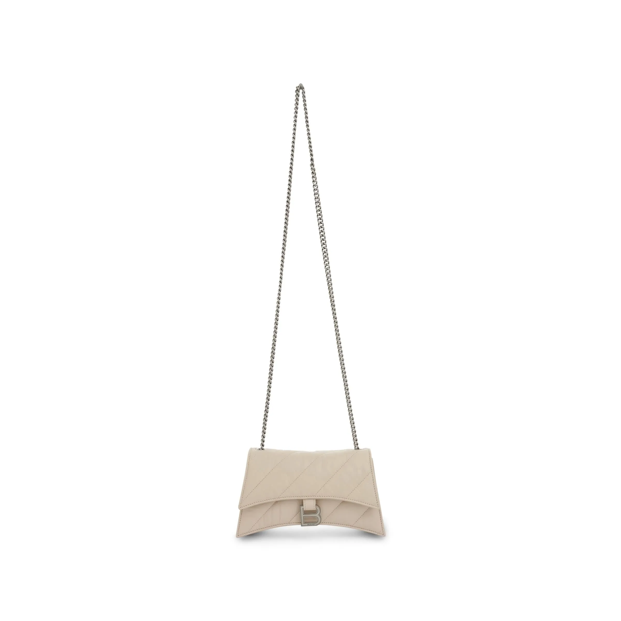 Crush XS Chain Quilted Bag in Sand Beige