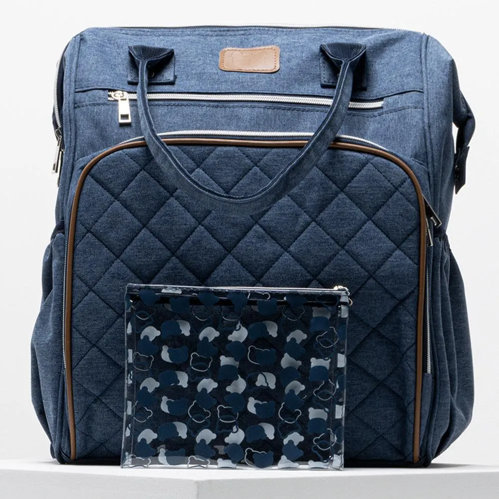 Denim Upper Handle Back Pack
