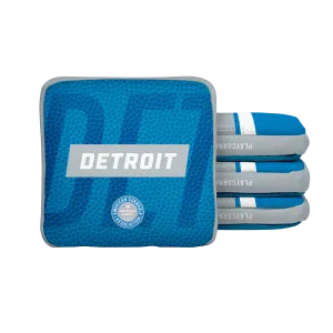 Detroit Football Gameday Stripes Synergy Edge Cornhole Bags