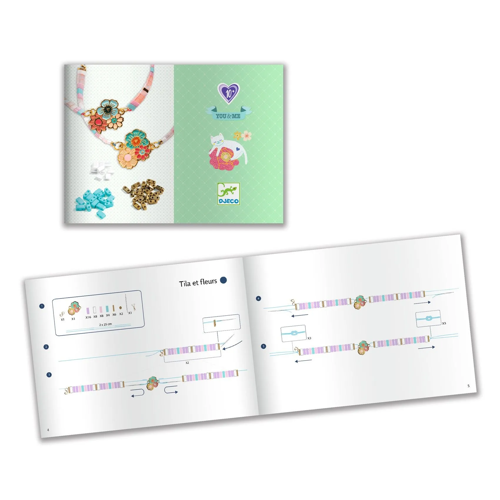 Djeco You & Me Beads & Jewellery Craft – Tila And Flowers