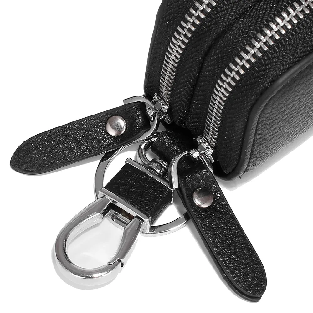 Double-Layer Genuine Leather Car Key Bag