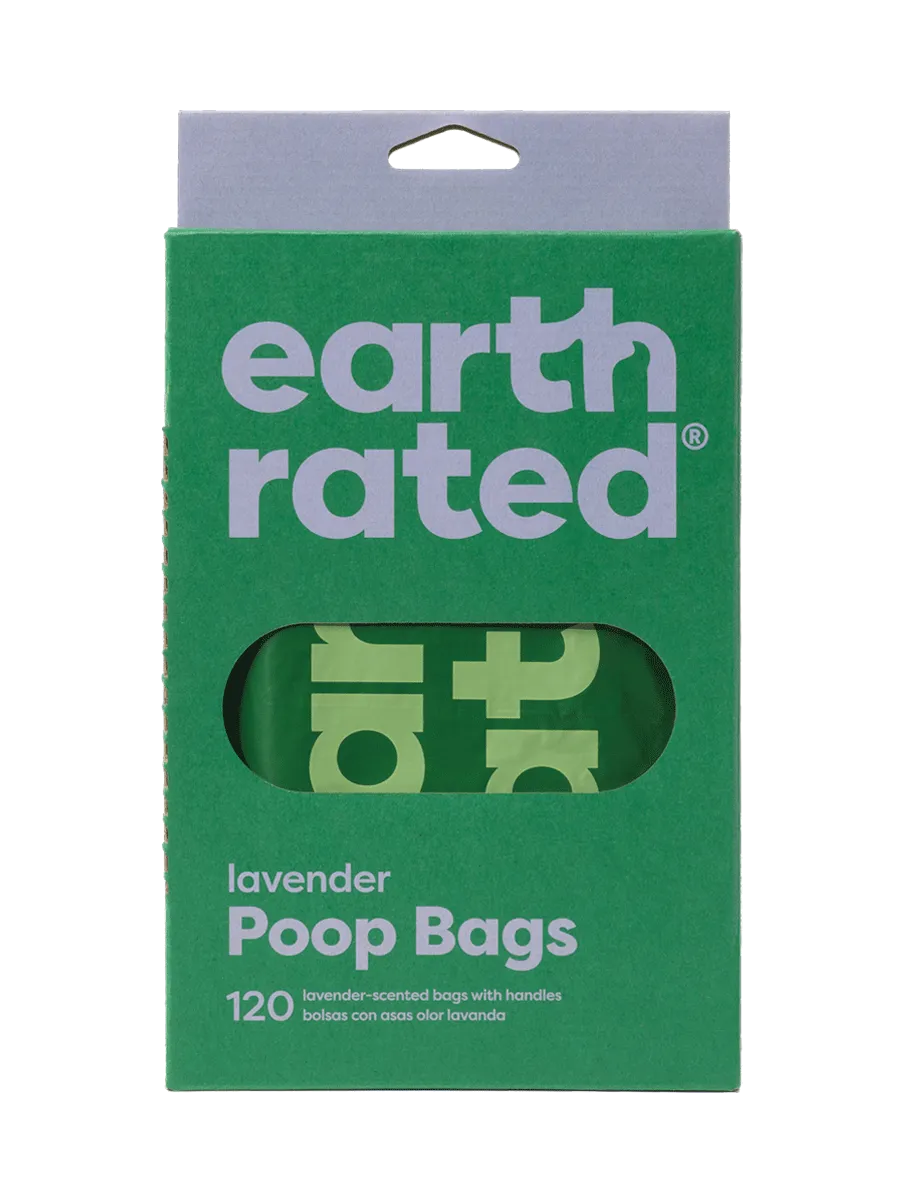 Earth Rated Lavender Tie Poop Bags - 120pk