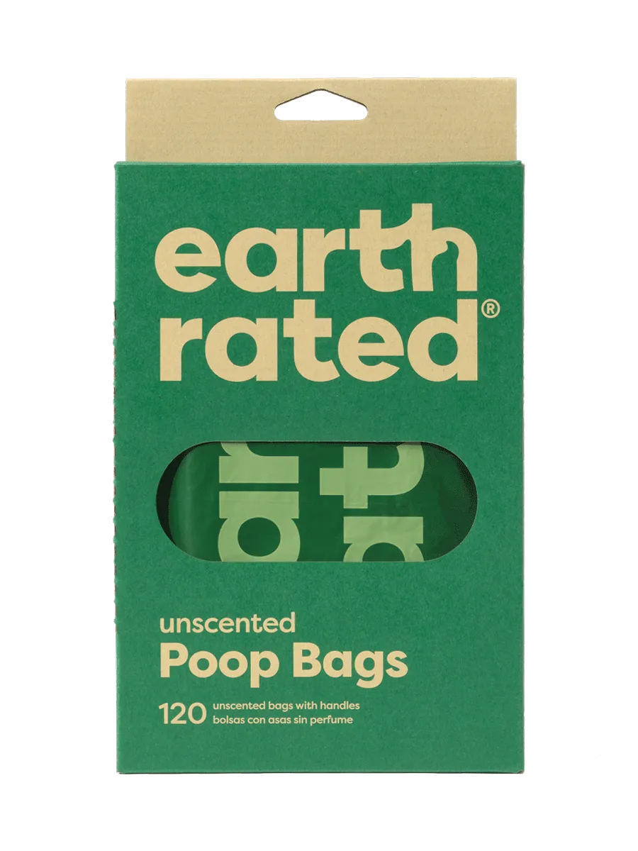 Earth Rated Unscented Tie Poop Bags - 120pk