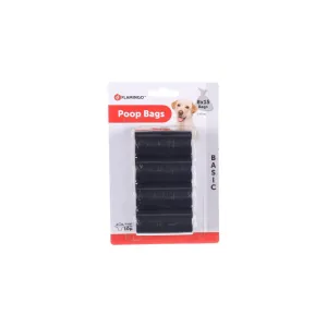 Flamingo Poop Bags Aloys Basic Black 8 x 15Pcs