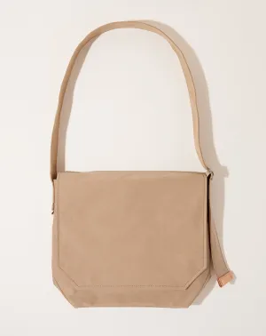 Flap Shoulder Bag in Beige