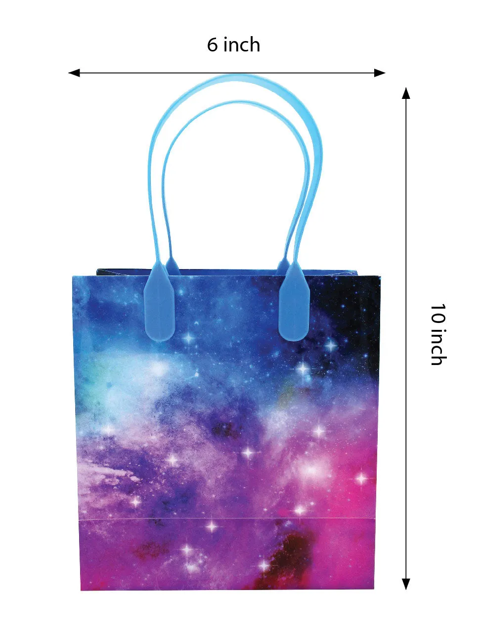 Galaxy Outer Space Party Favor Bags Treat Bags - Set of 6 or 12