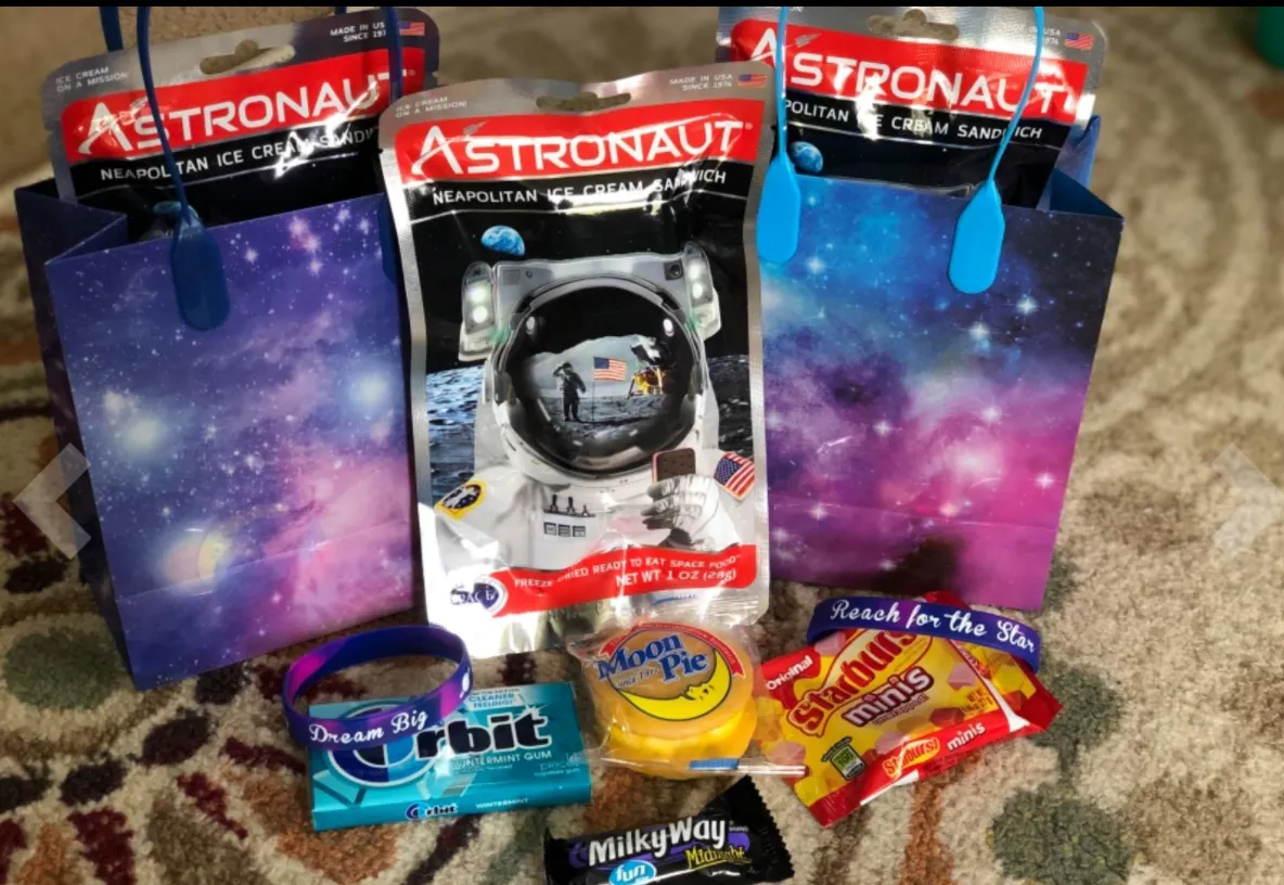 Galaxy Outer Space Party Favor Bags Treat Bags - Set of 6 or 12