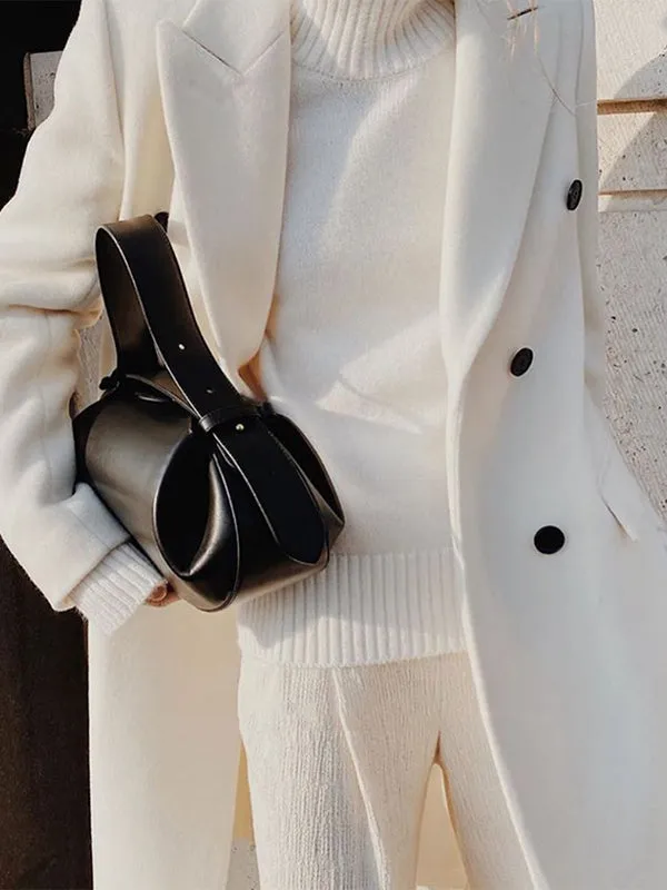 Geometric Pleated Split-Joint Satchels Handbags Crossbody Bags Bags