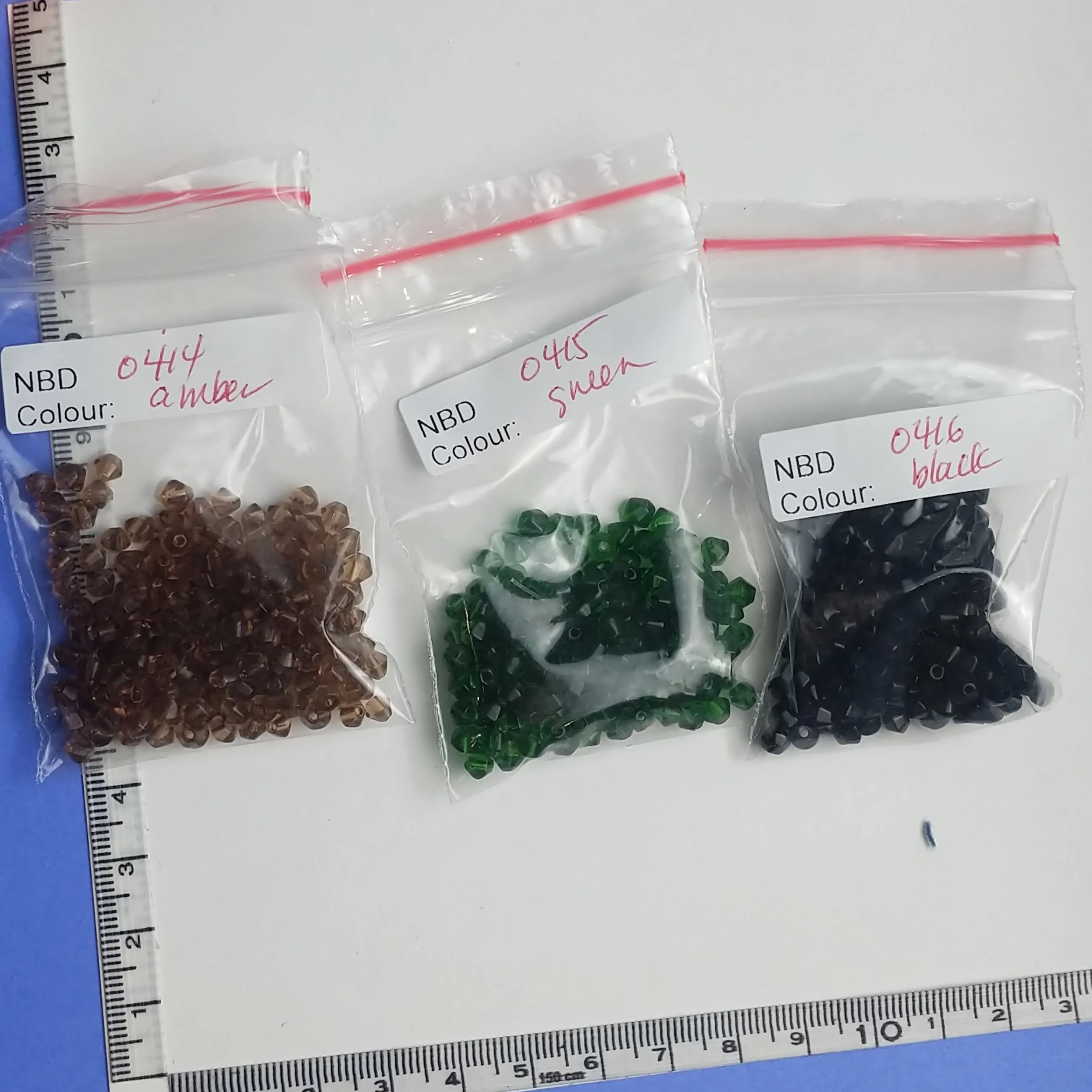 Glass Beads, Bags, 3 Colours (NBD0414:416)