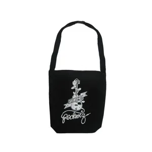 Guitar  / Black Tote Bag