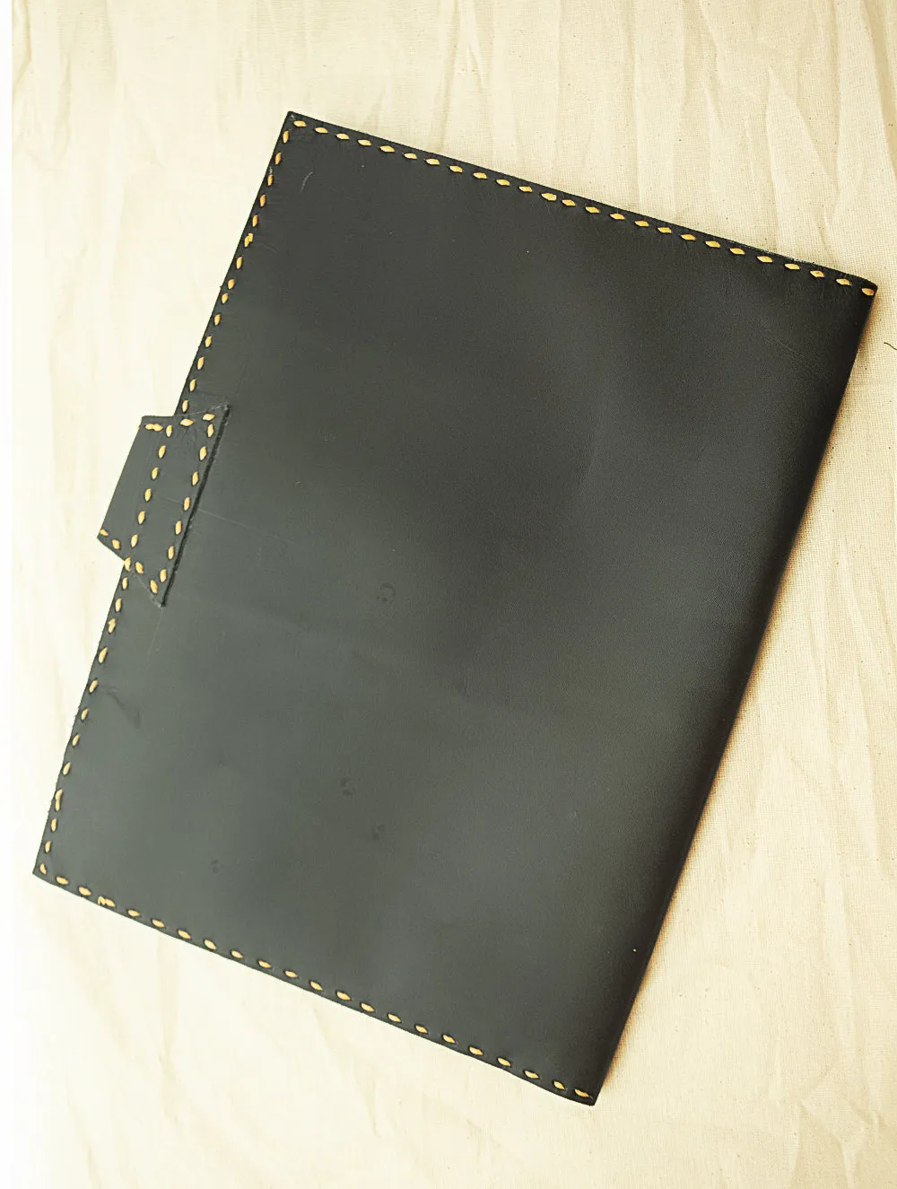 Handcrafted Leather Utility Folder with Hand Stitch Detail