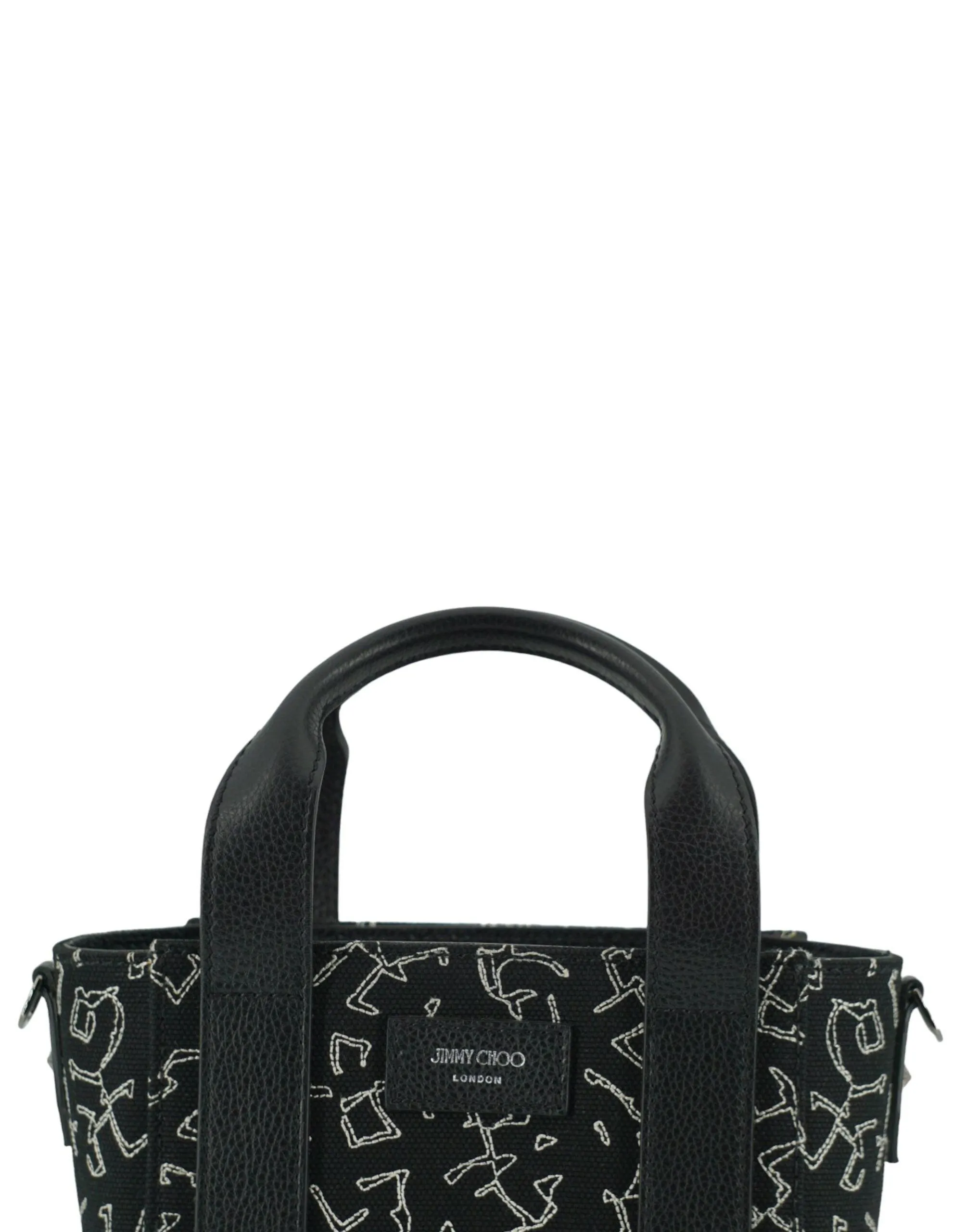 Jimmy Choo Artwork Printed Patent Leather Tote Bag