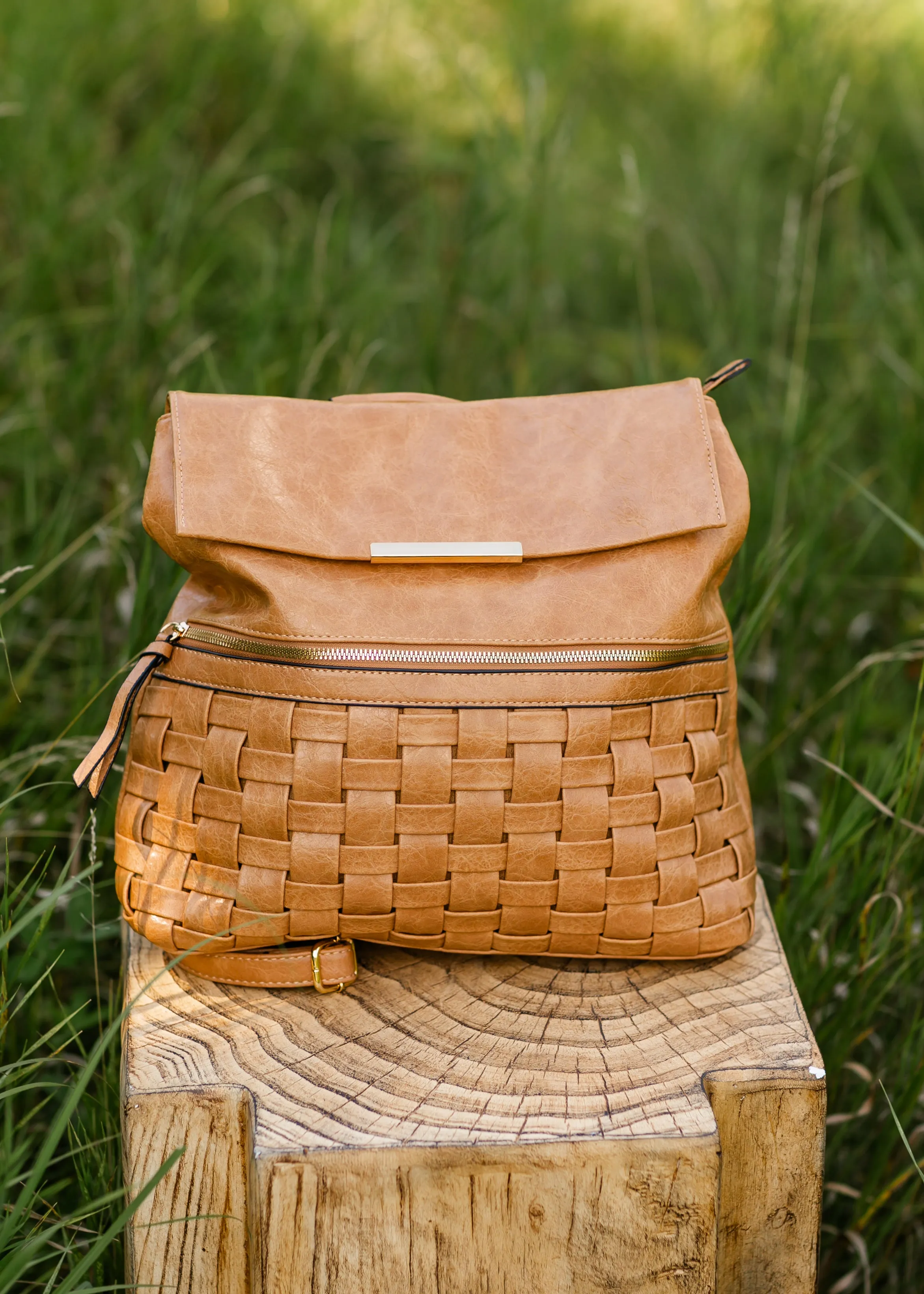 Large Woven Convertible Backpack
