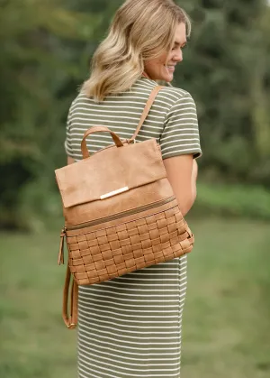 Large Woven Convertible Backpack