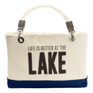 Life is Better at the Lake Canvas Tote Bag
