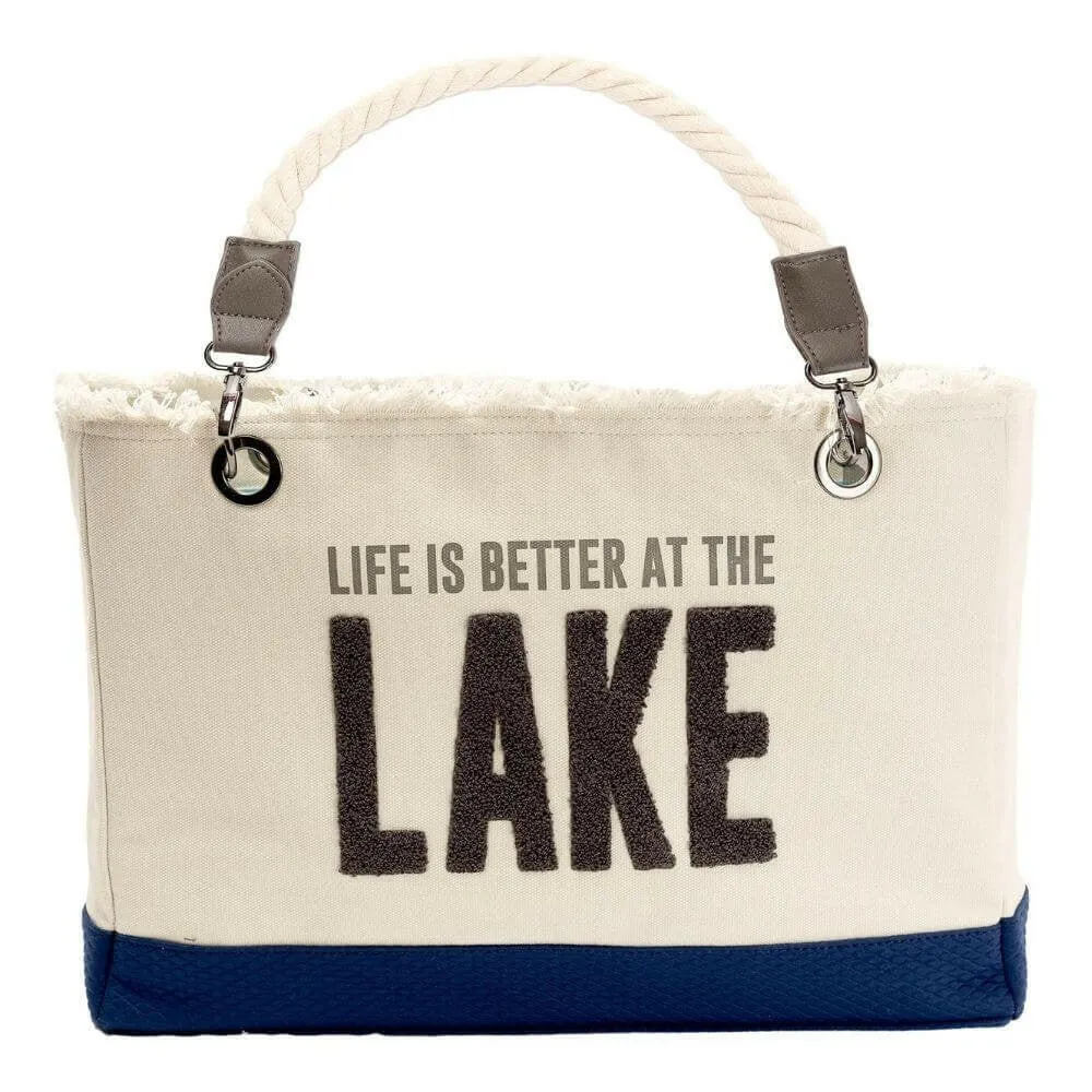 Life is Better at the Lake Canvas Tote Bag