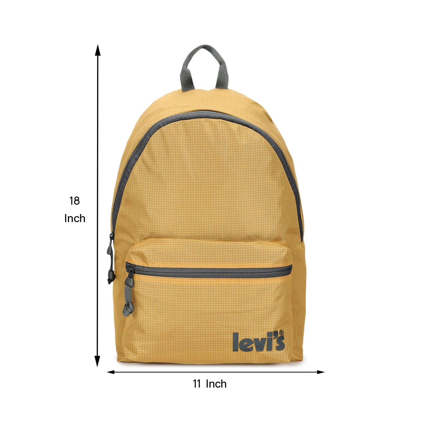 Men's Mustard Yellow Solid Backpack
