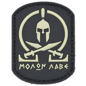 Molon Labe Patch Swords Black