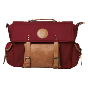 Mona B Unisex Messenger Bag for upto 14" Laptop/Mac Book/Tablet with Stylish Design: Hudson Wine