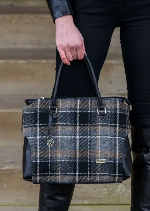 Mucros Emily Bag | Black Gray Check