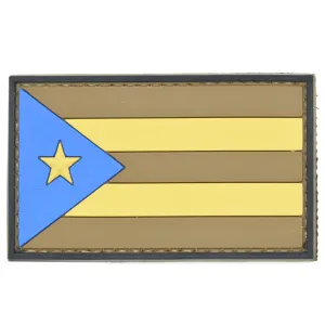 Puerto Rico Flag Patch Tan