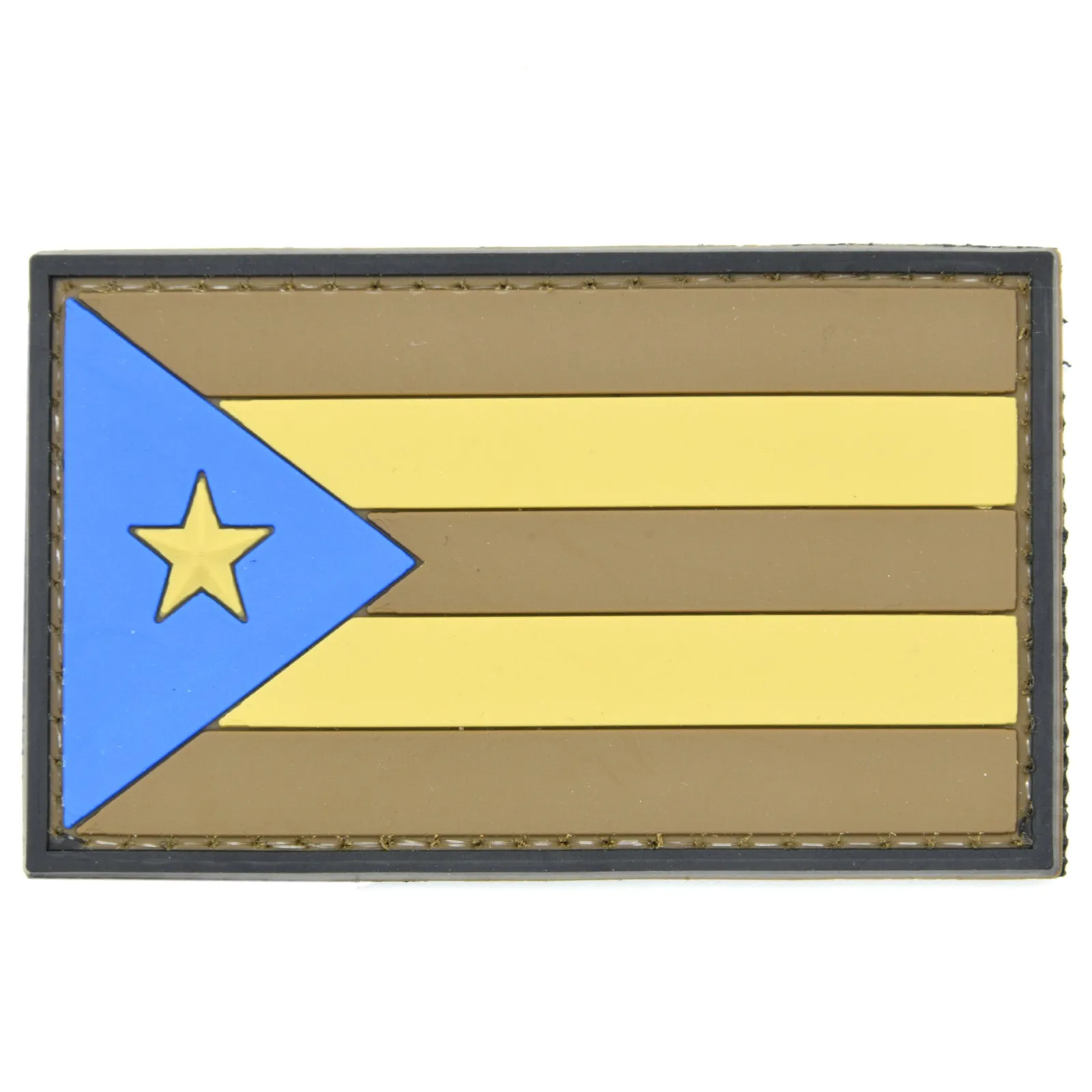 Puerto Rico Flag Patch Tan