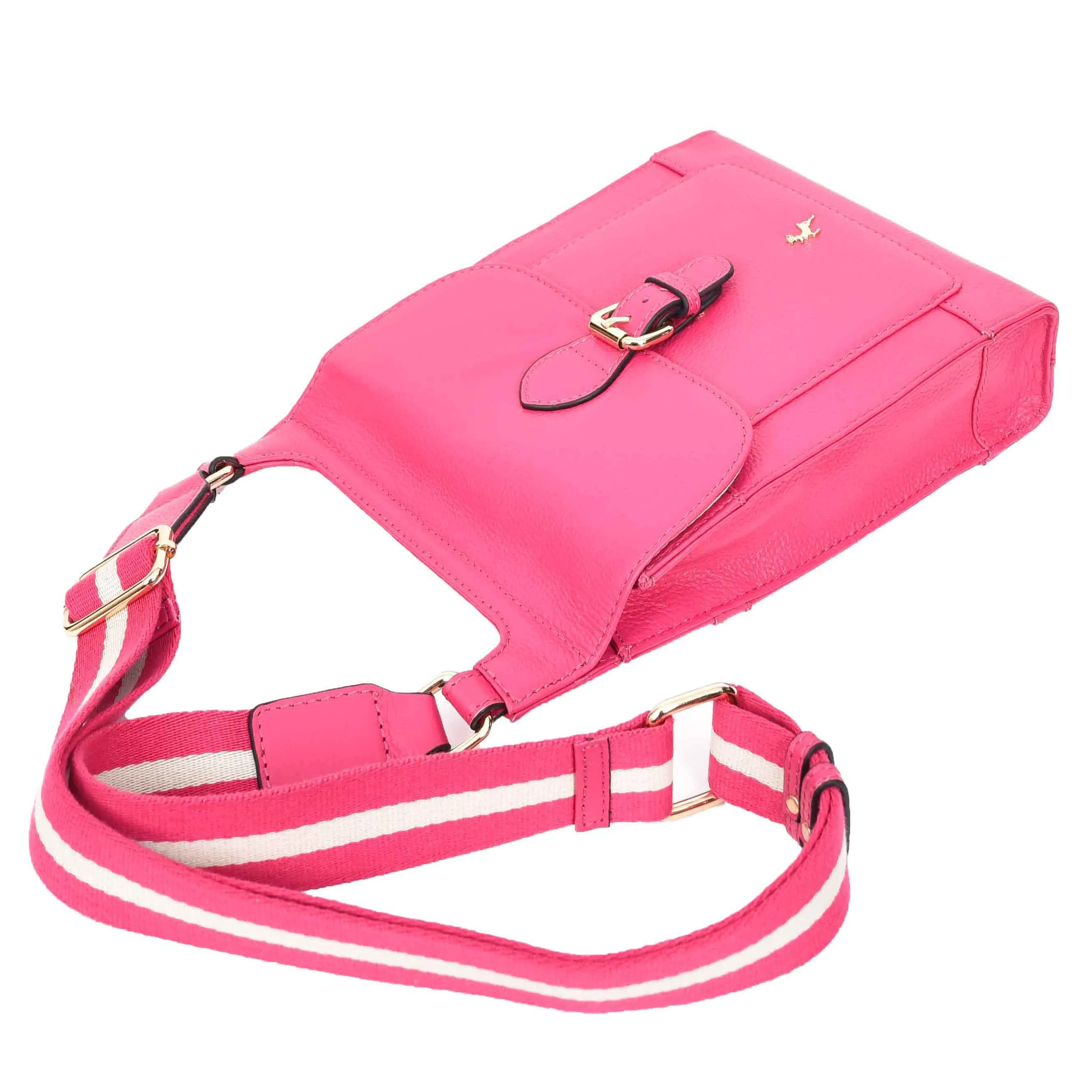 Real Leather Crossbody Bag Women's Casual Style Messenger Xela Pink