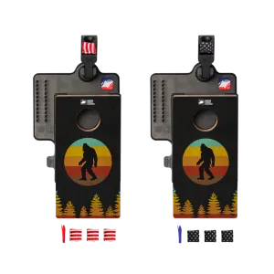 Retro Sasquatch Double Chuck Mini Cornhole Tabletop Game