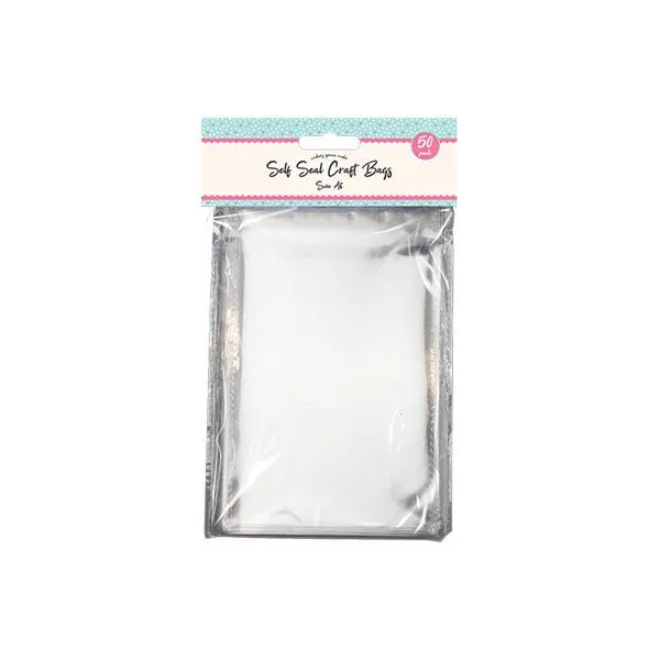 Self Seal Craft Bags A6 50 Pack