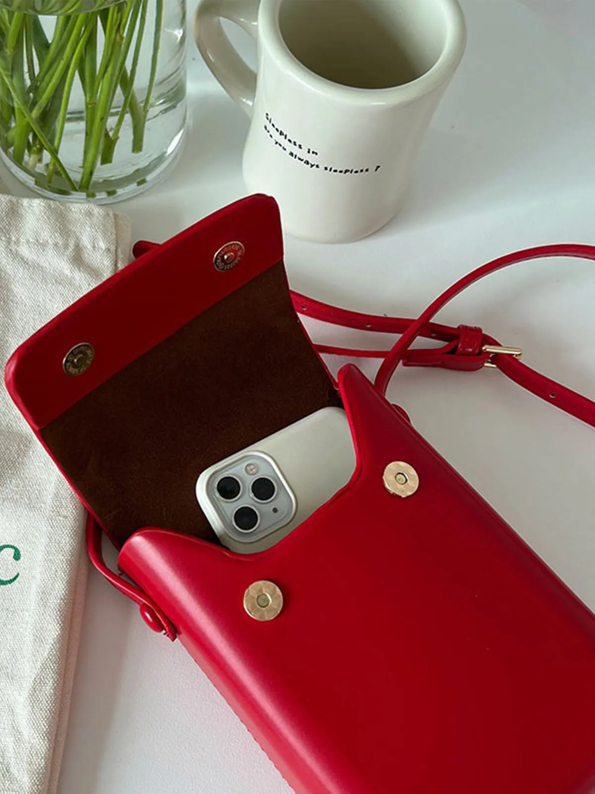 Simple Retro Vertical Small Bag