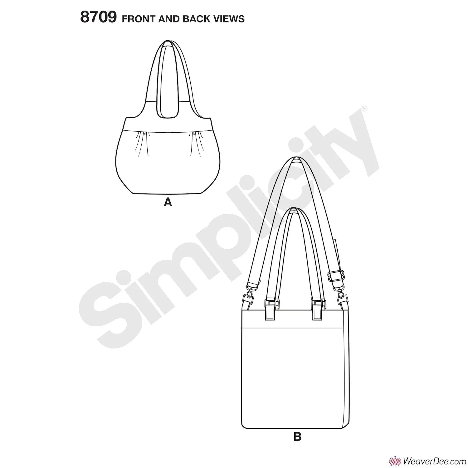 Simplicity Pattern S8709 Gertrude Made Bags