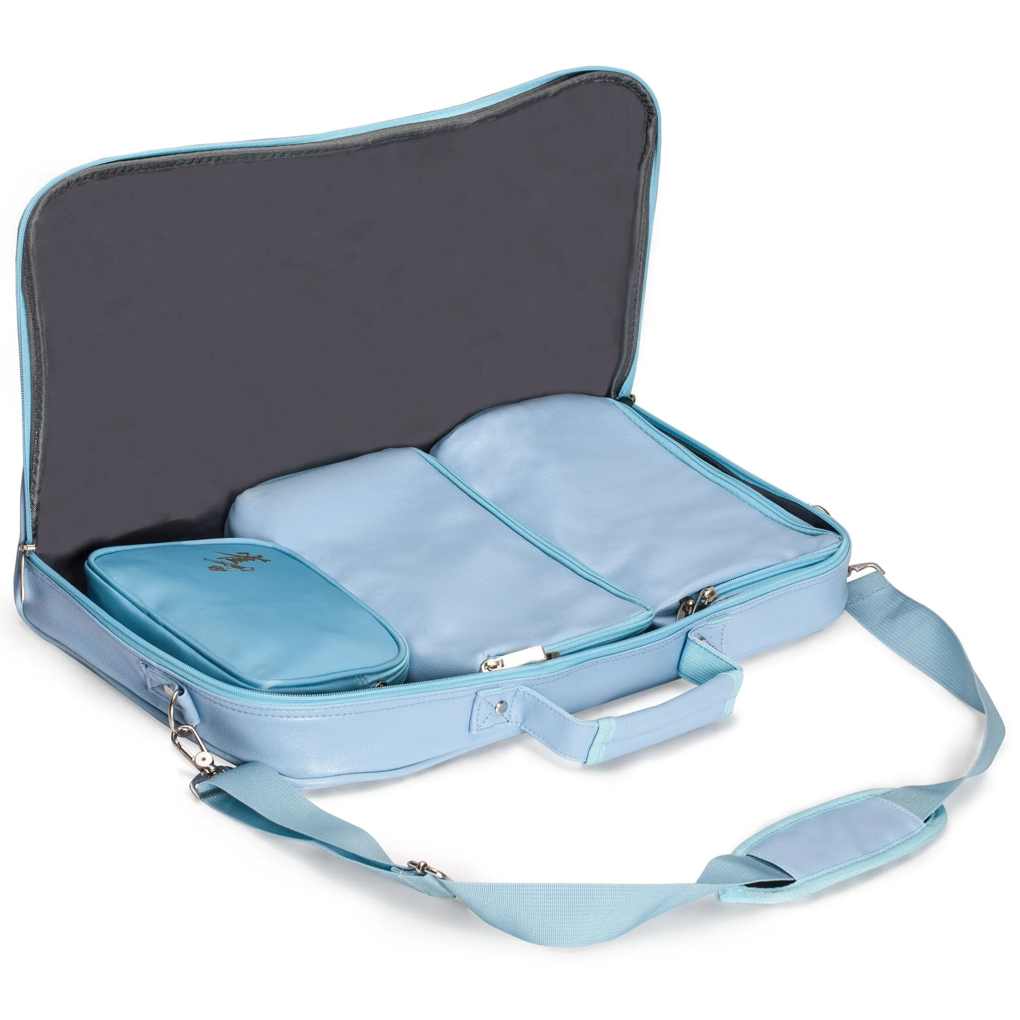 Soft Leatherette Case for Mahjong Set, "Turquoise"