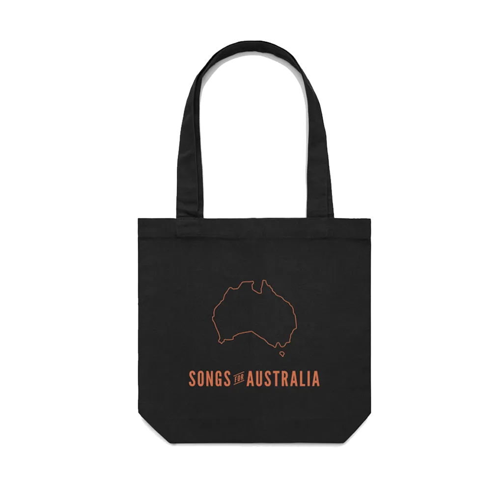 Songs for Australia / Black Tote Bag