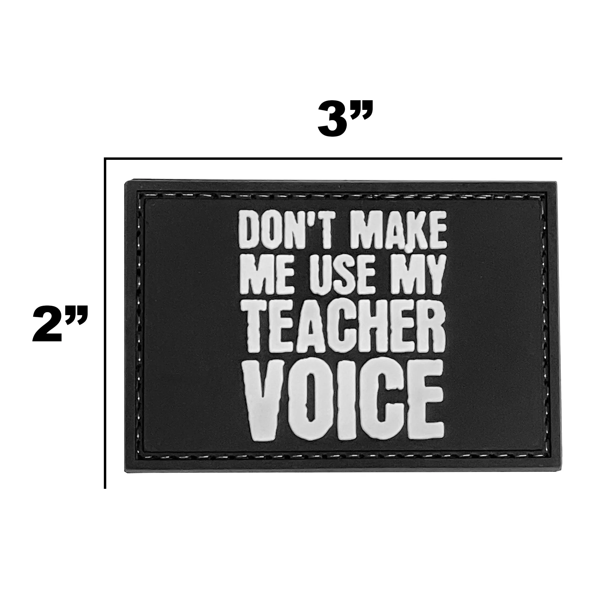 Teacher Voice Patch Black