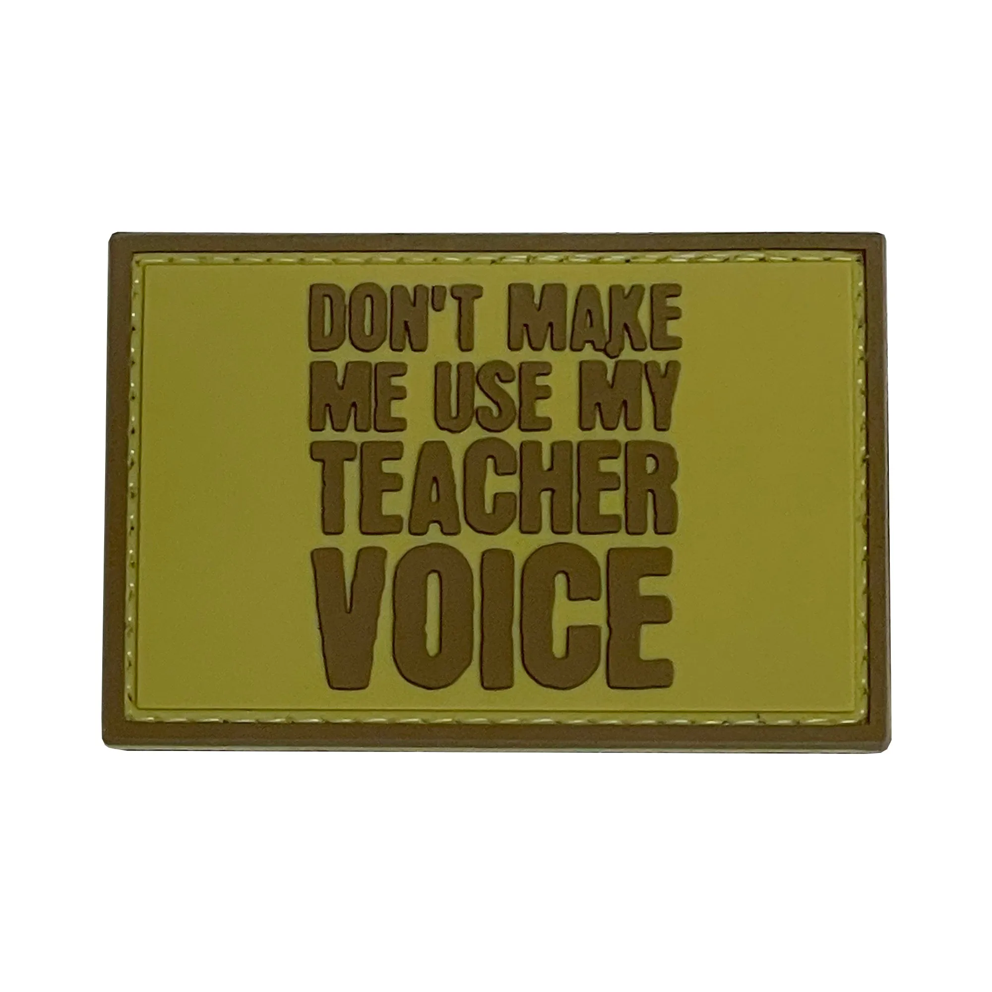 Teacher Voice Patch Tan